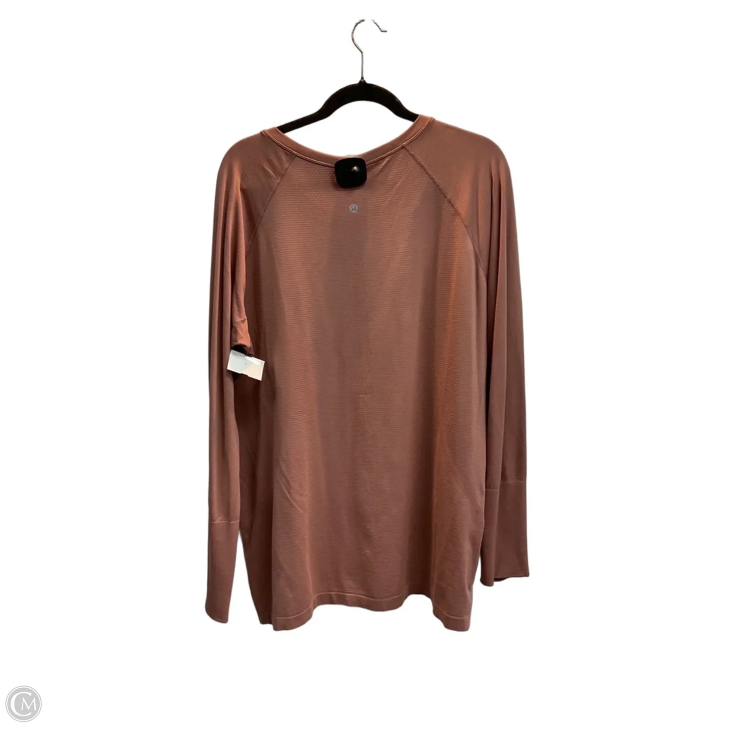 Athletic Top Long Sleeve Crewneck By Lululemon In Pink, Size: 1x