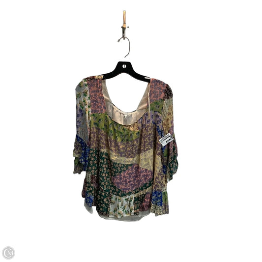Blouse Short Sleeve By Floreat In Multi-colored, Size: L