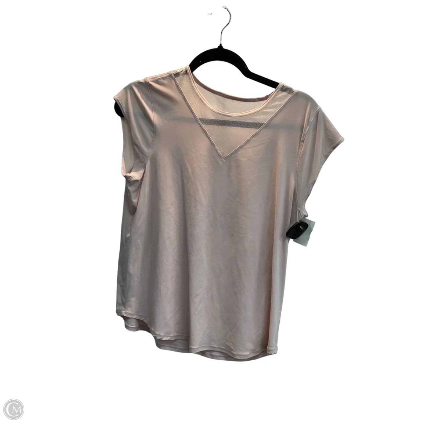 Athletic Top Short Sleeve By Lululemon In Pink, Size: M