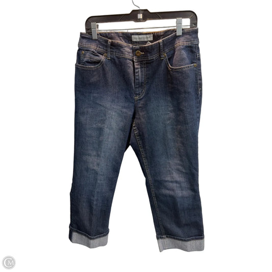 Capris By Chicos In Blue Denim, Size: 10