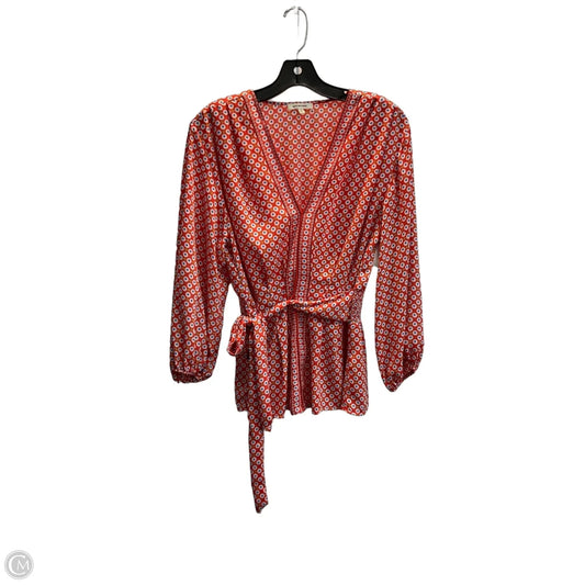 Top Long Sleeve By Max Studio In Floral Print, Size: L