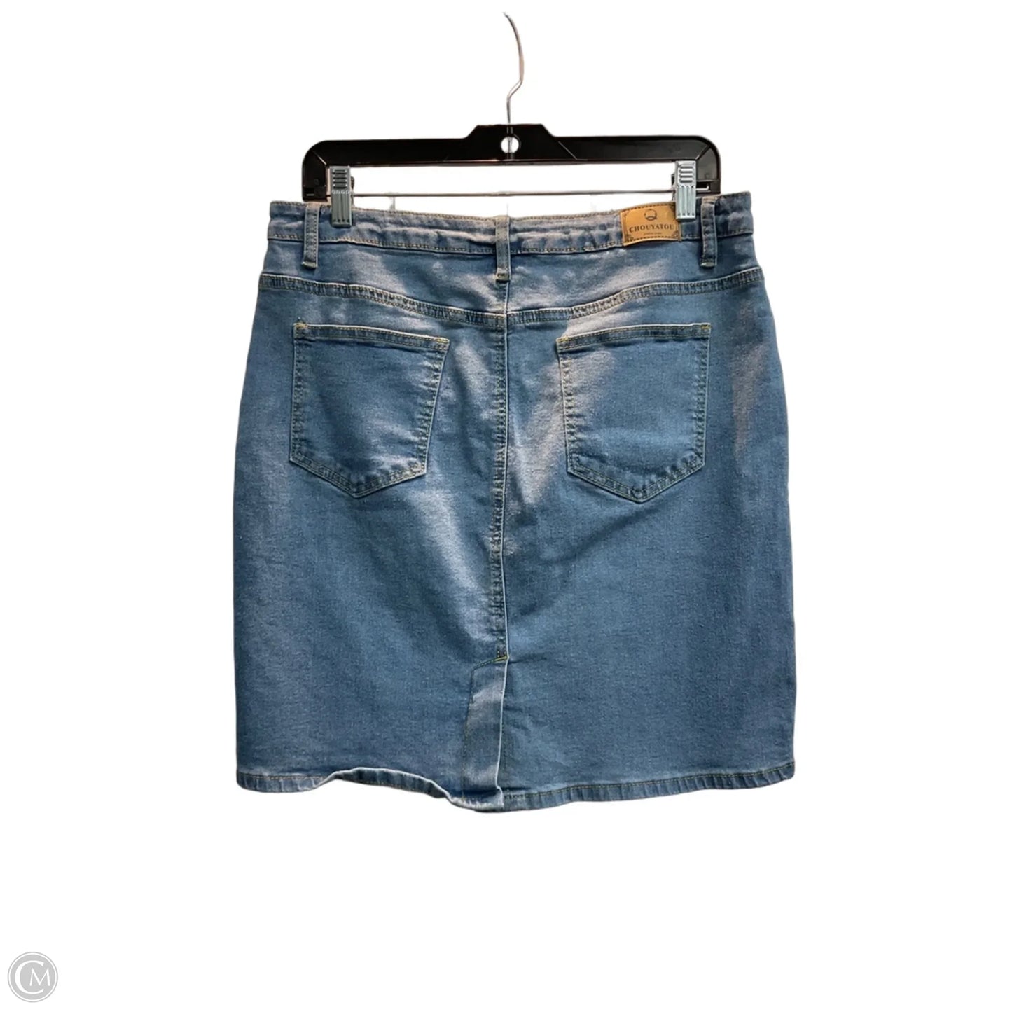 Skirt Mini & Short By Clothes Mentor In Blue Denim, Size: 12