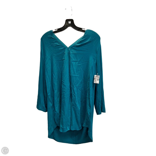 Top Long Sleeve By Pleione In Blue, Size: L