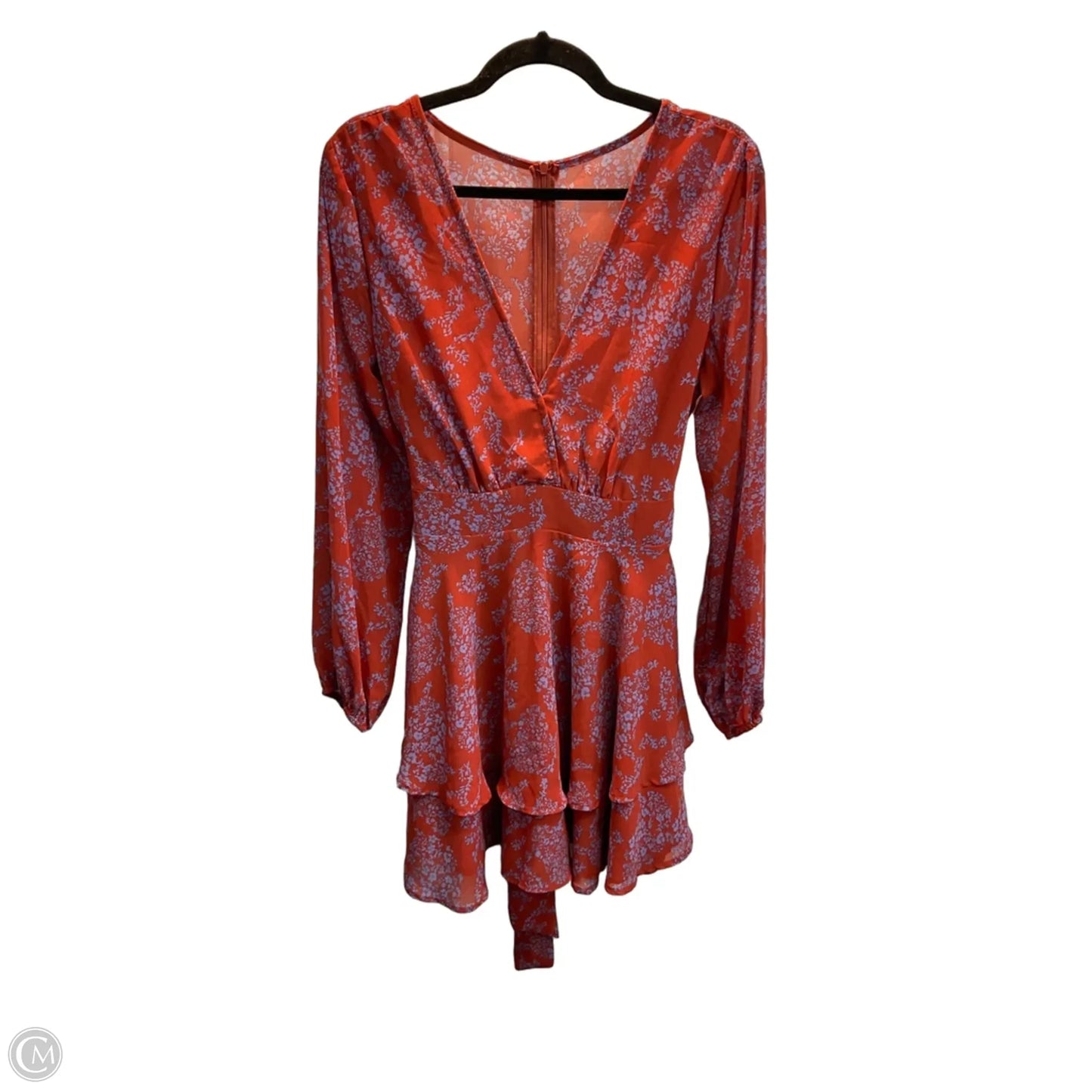 Dress Party Midi By Clothes Mentor In Blue & Orange, Size: L