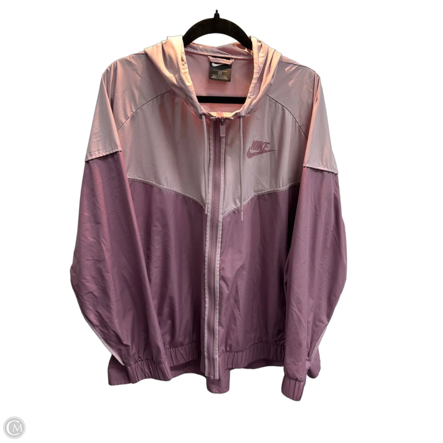 Jacket Windbreaker By Nike Apparel In Purple, Size: 3x