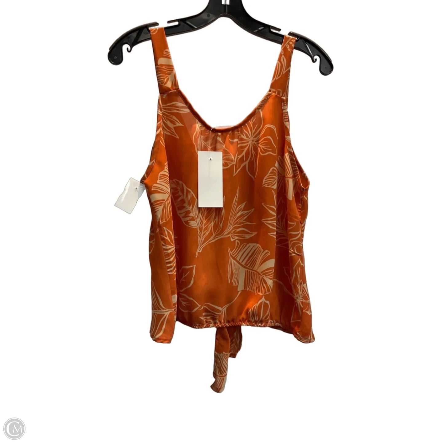 Top Sleeveless By Sienna Sky In Orange, Size: M