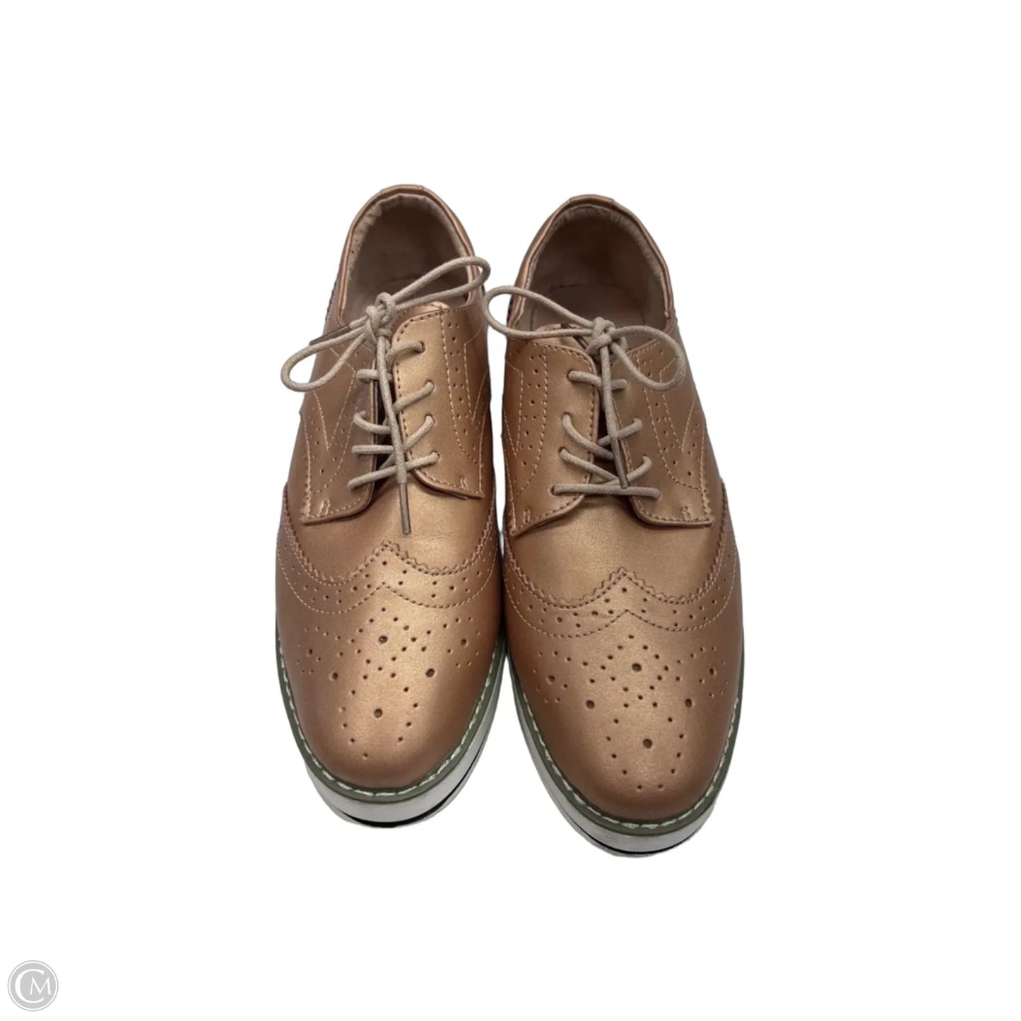 Shoes Sneakers By Clothes Mentor In Rose Gold, Size: 10