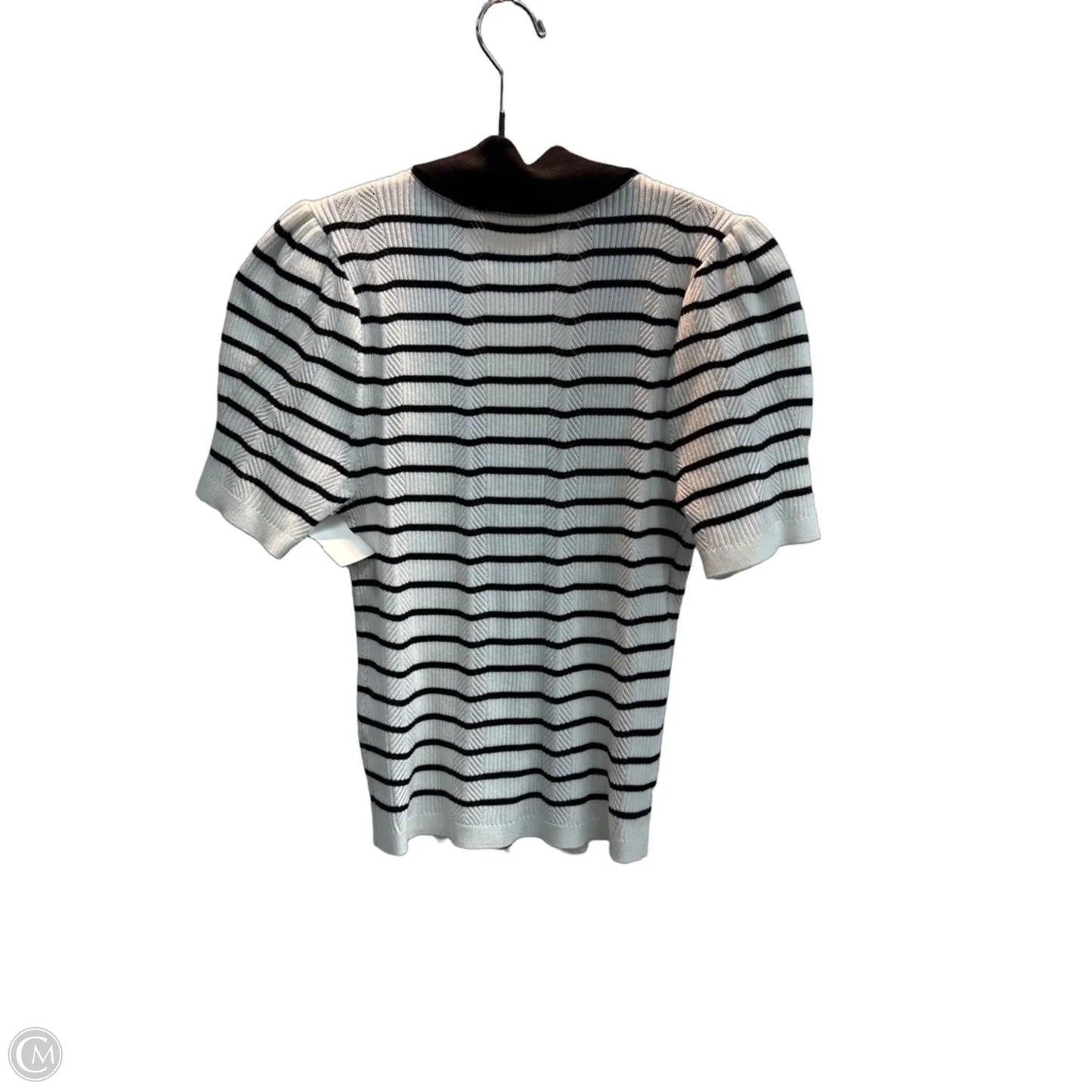 Top Short Sleeve By Maeve In Striped Pattern, Size: M