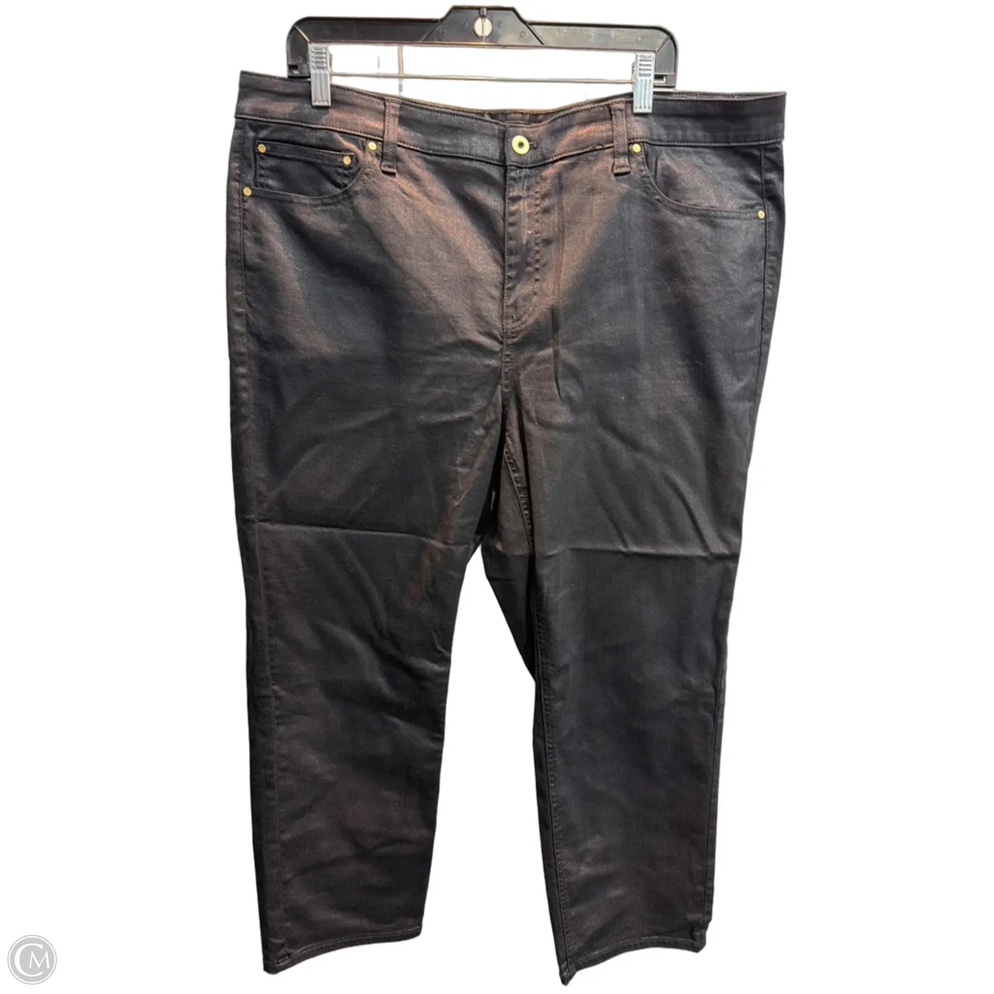 Jeans Straight By Talbots In Black, Size: 18