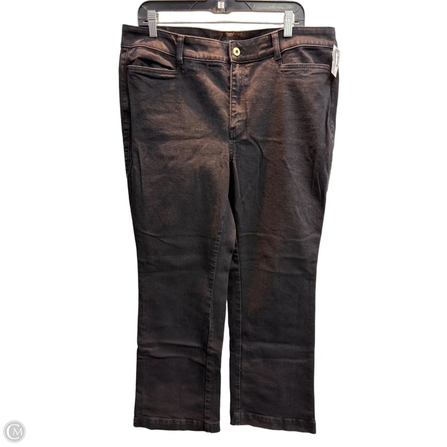 Jeans Flared By Talbots In Black, Size: 16