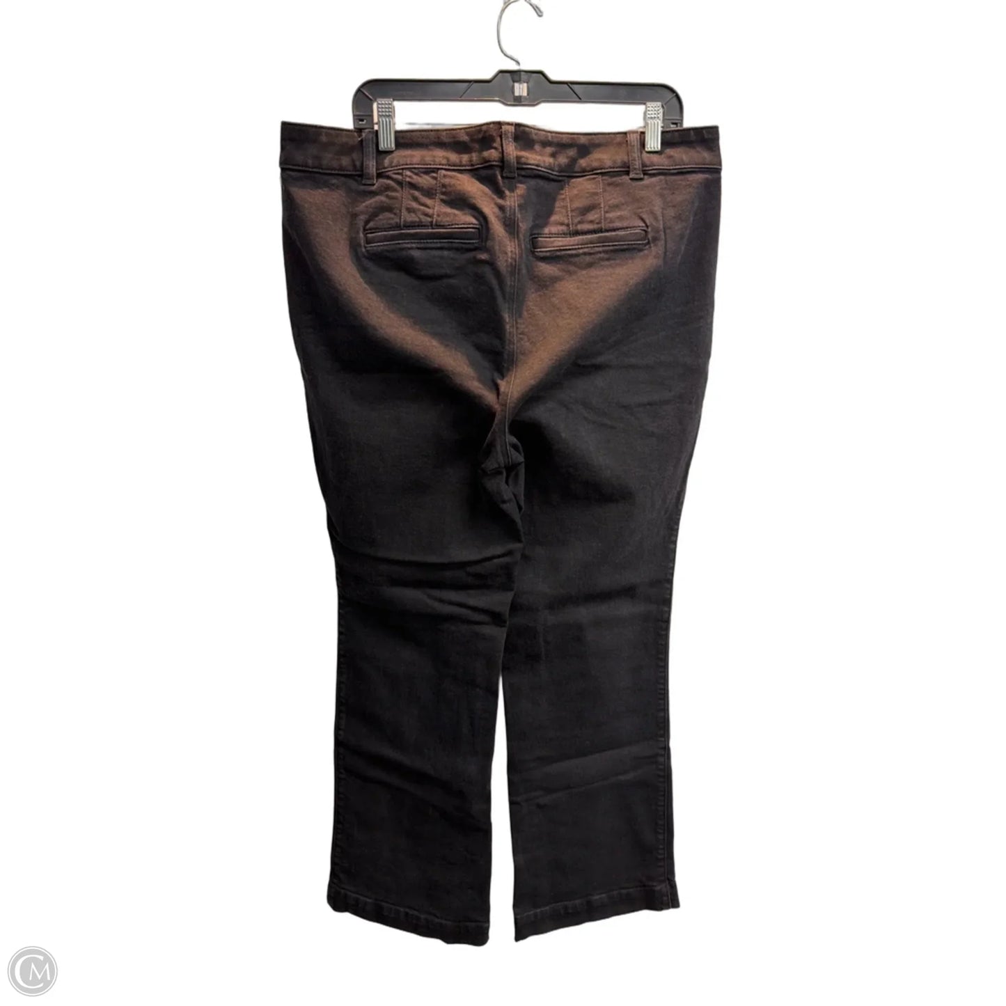 Jeans Flared By Talbots In Black, Size: 16