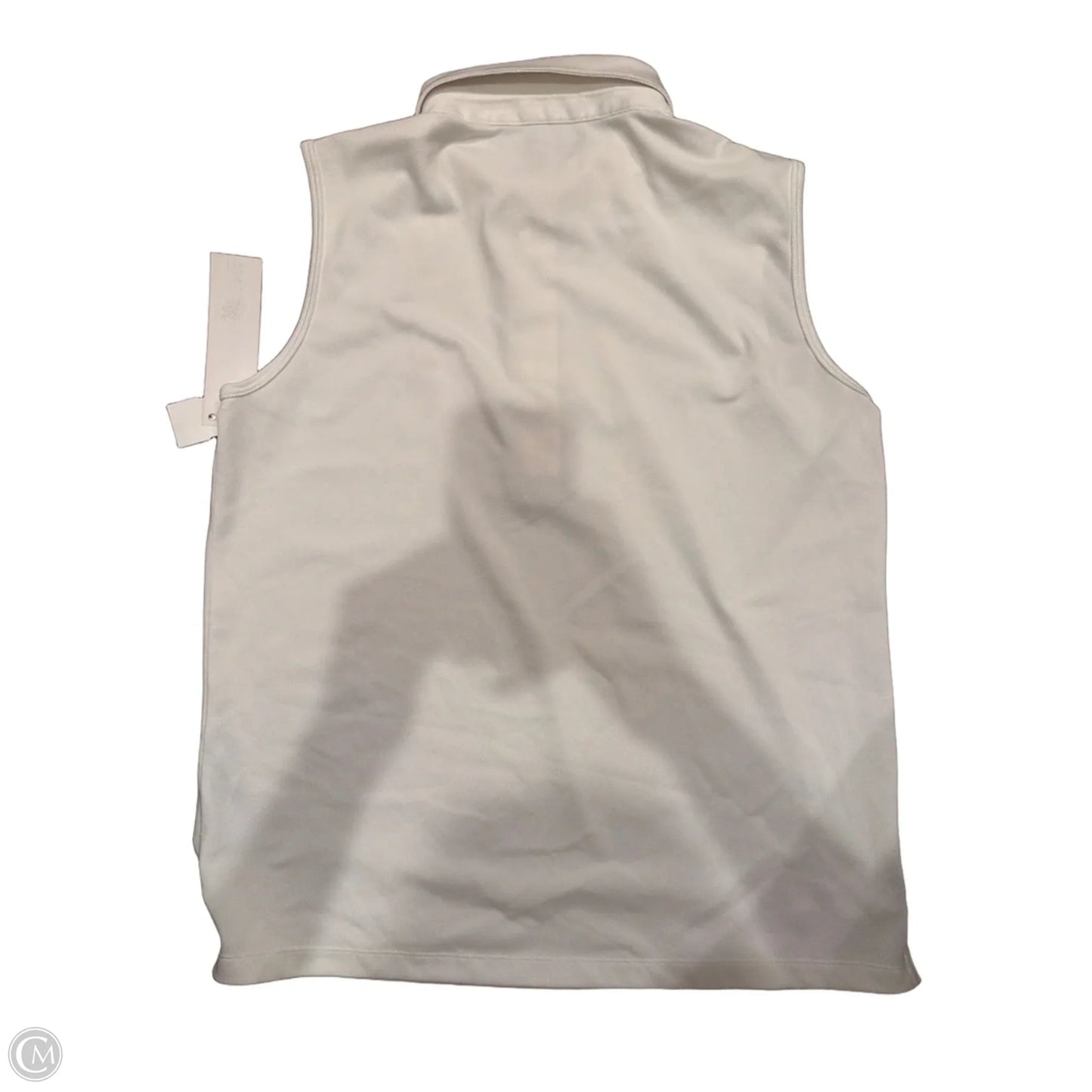 Top Sleeveless Designer By Tory Burch In White, Size: M