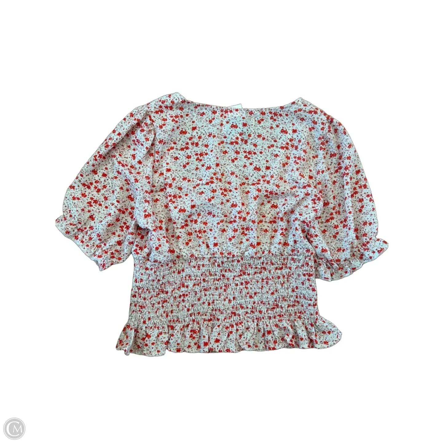 Blouse Short Sleeve By Clothes Mentor In Pink, Size: L