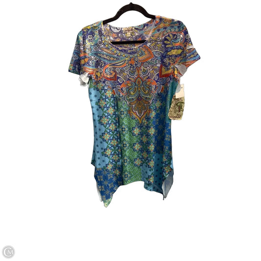 Top Short Sleeve By One World In Multi-colored, Size: S