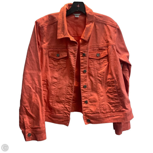Jacket Denim By Christopher And Banks In Pink, Size: Xl