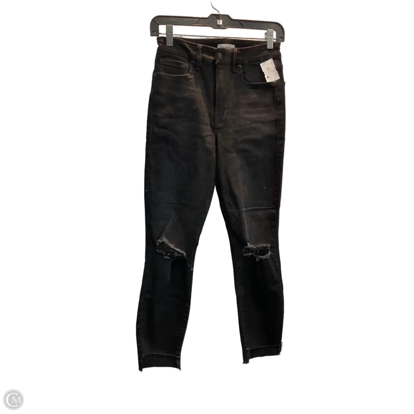 Jeans Skinny By Good American In Black, Size: 4