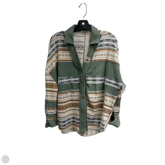 Jacket Shirt By Miss Me In Multi-colored, Size: S