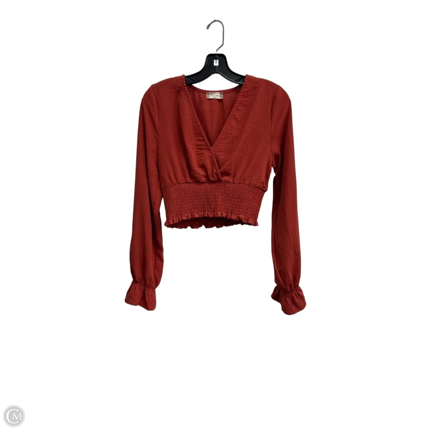 Blouse Long Sleeve By Altard State In Red, Size: M
