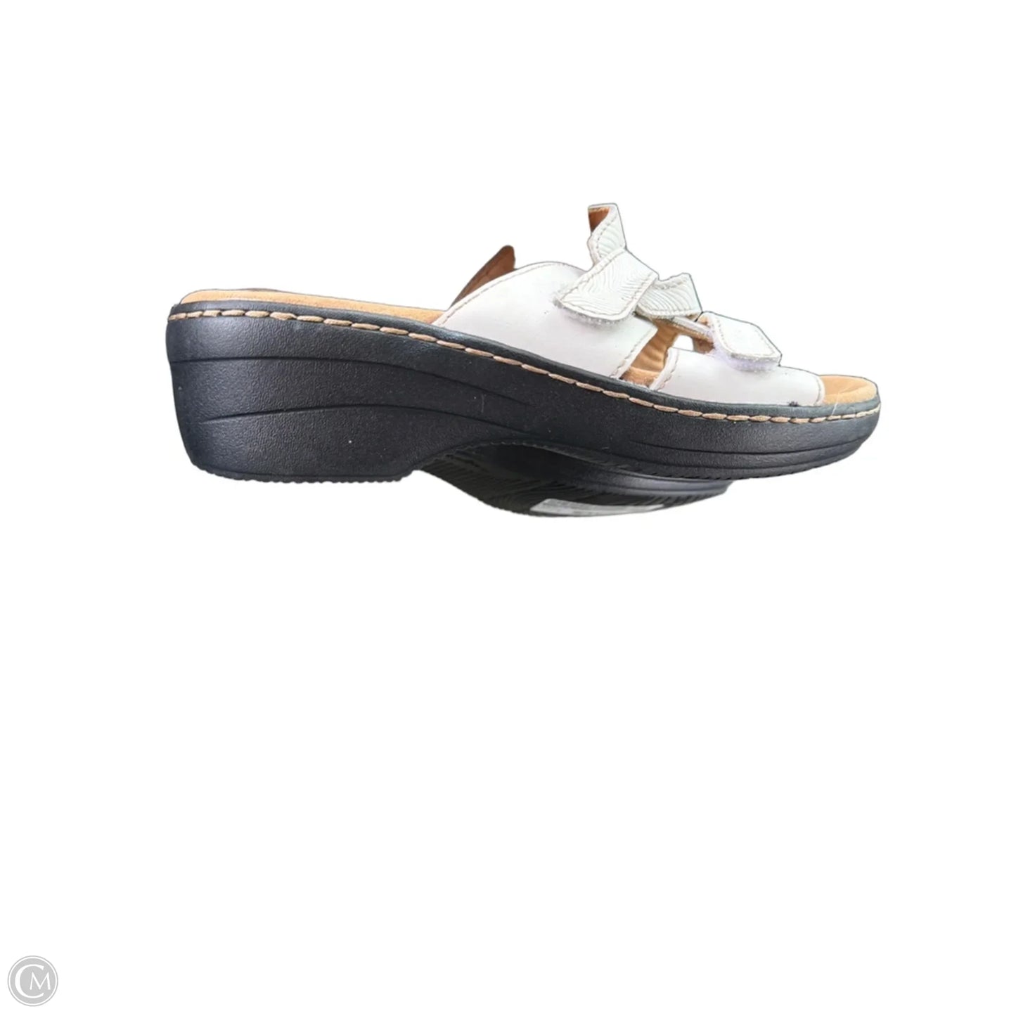 Sandals Flats By Clarks In White, Size: 7.5