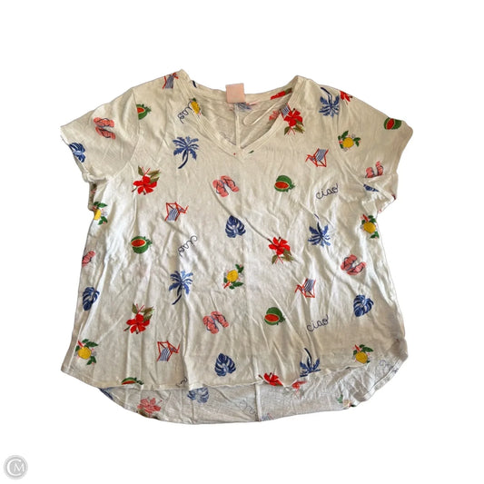 Top Short Sleeve By C And C In Multi-colored, Size: 3x