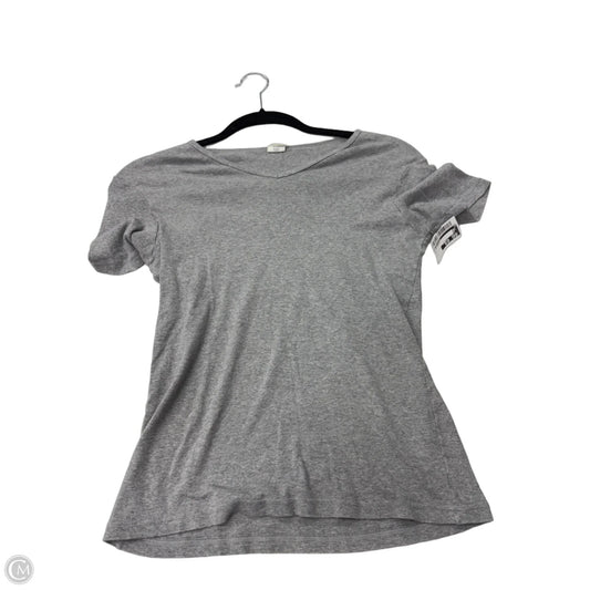 Top Short Sleeve Basic By Calvin Klein In Grey, Size: L