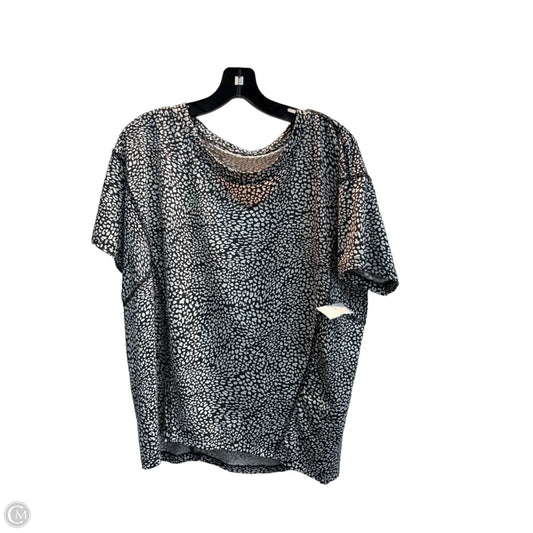 Top Short Sleeve By Lou And Grey In Animal Print, Size: S