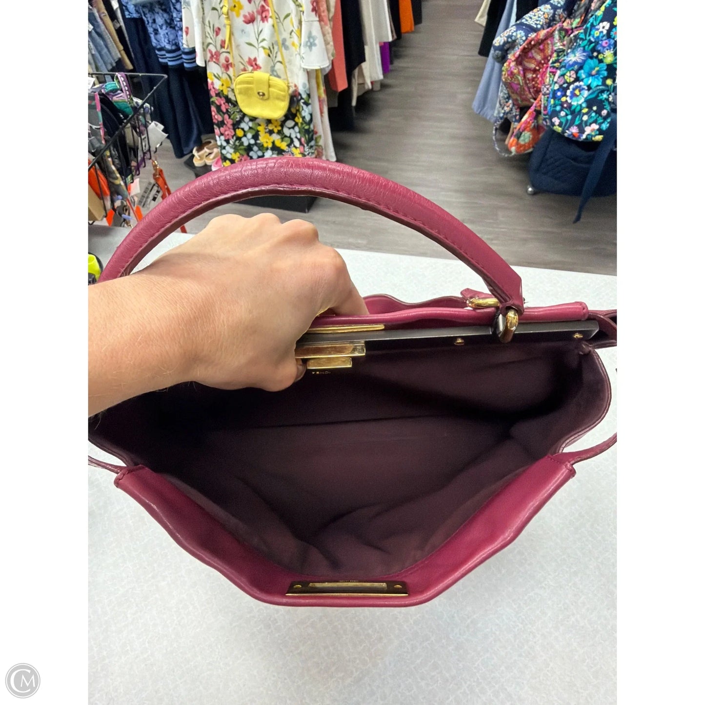 Handbag Luxury Designer By Fendi, Size: Large