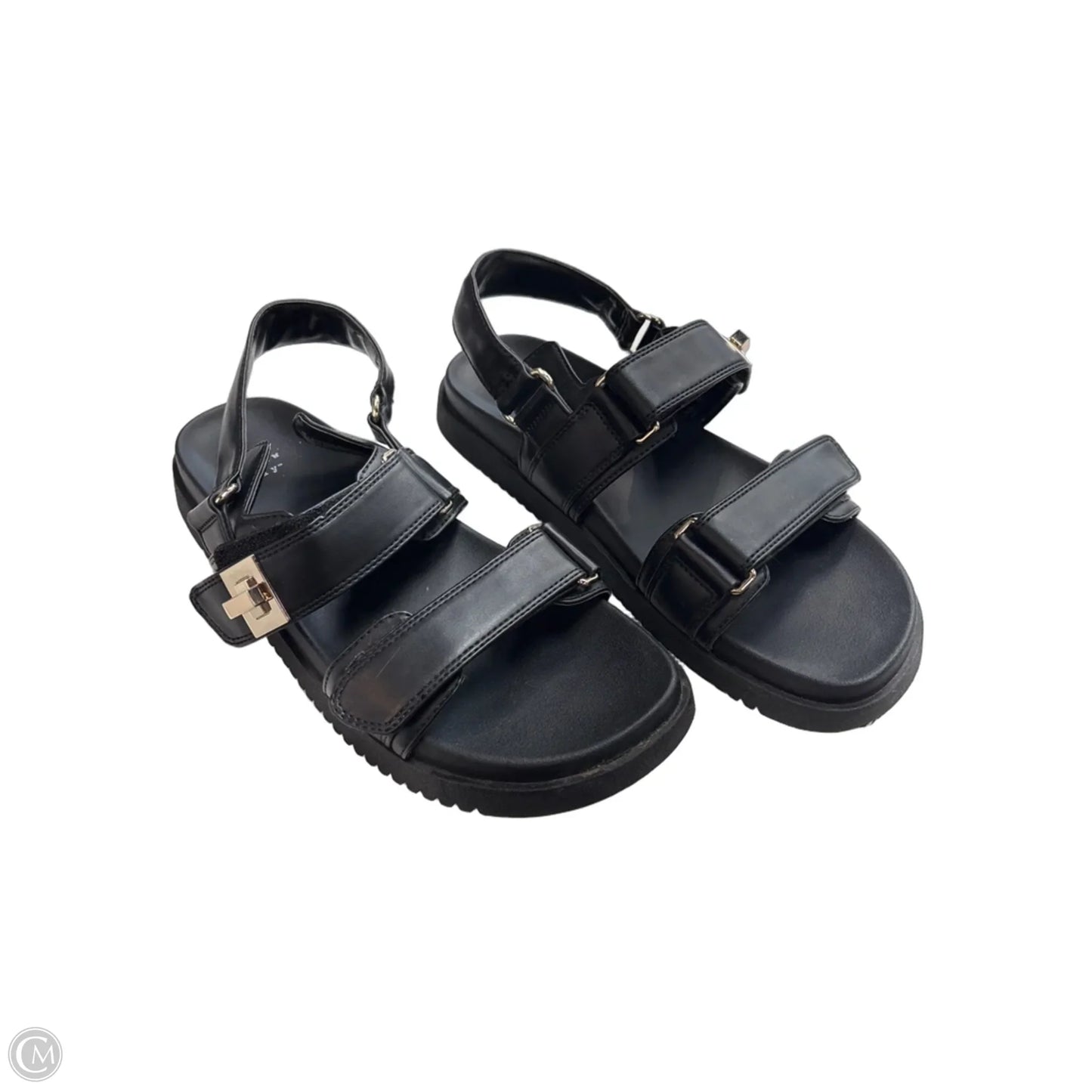 Sandals Flats By A New Day In Black, Size: 10