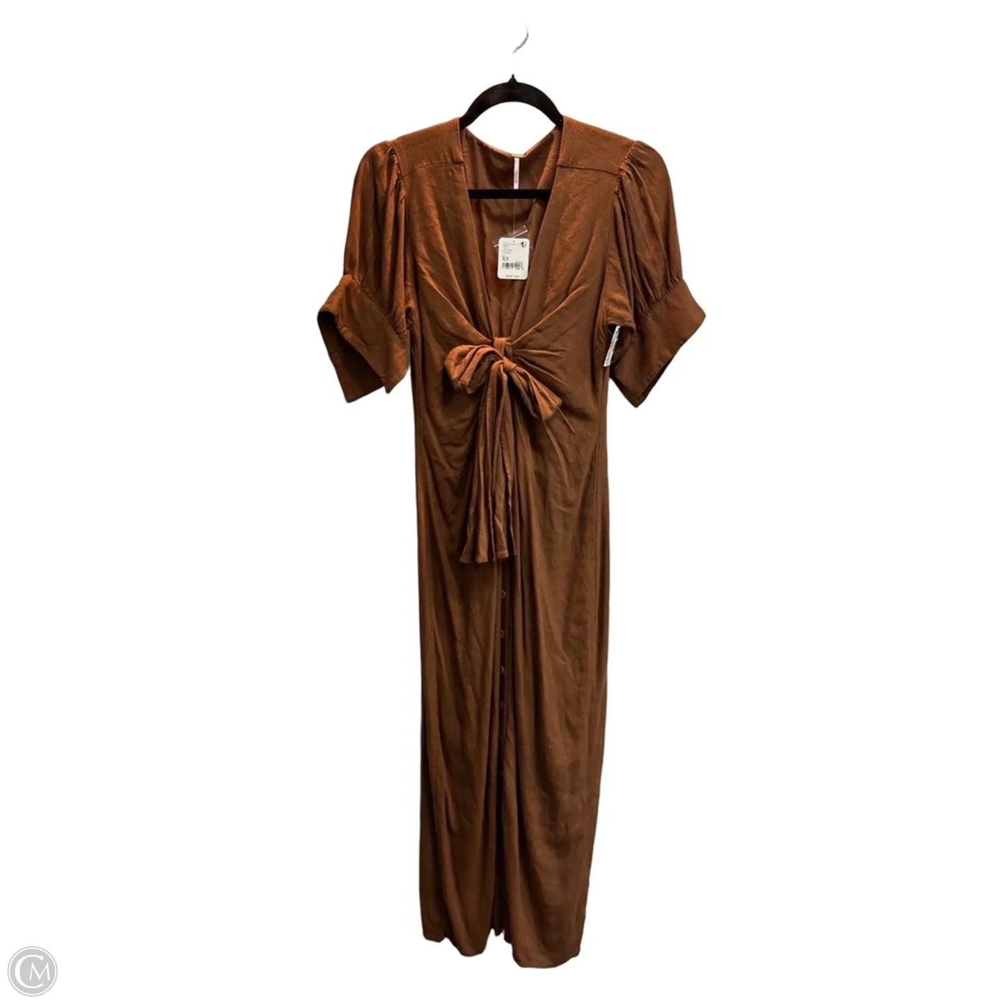Dress Casual Maxi By Free People In Brown, Size: Xs