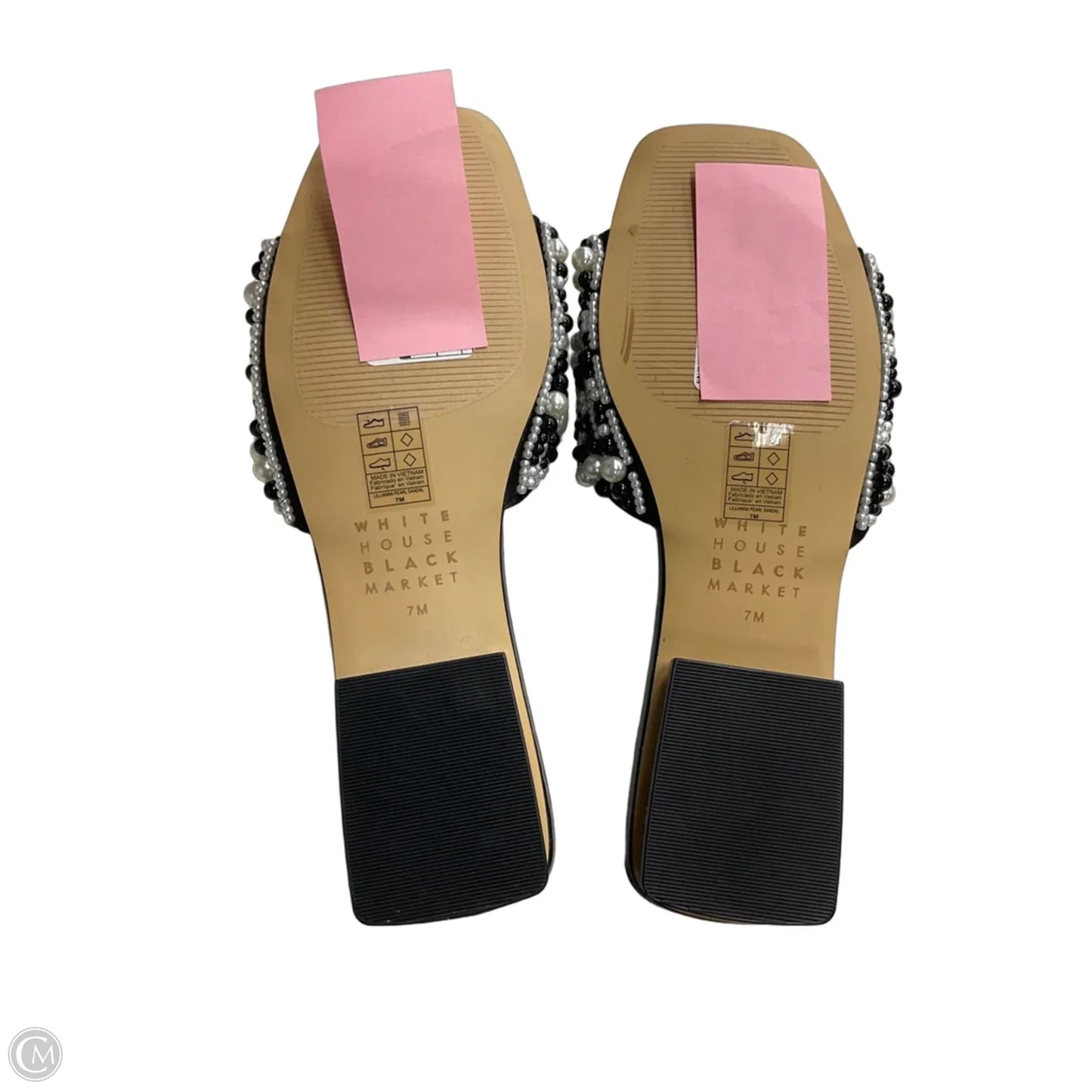 Sandals Flats By White House Black Market In Black, Size: 7