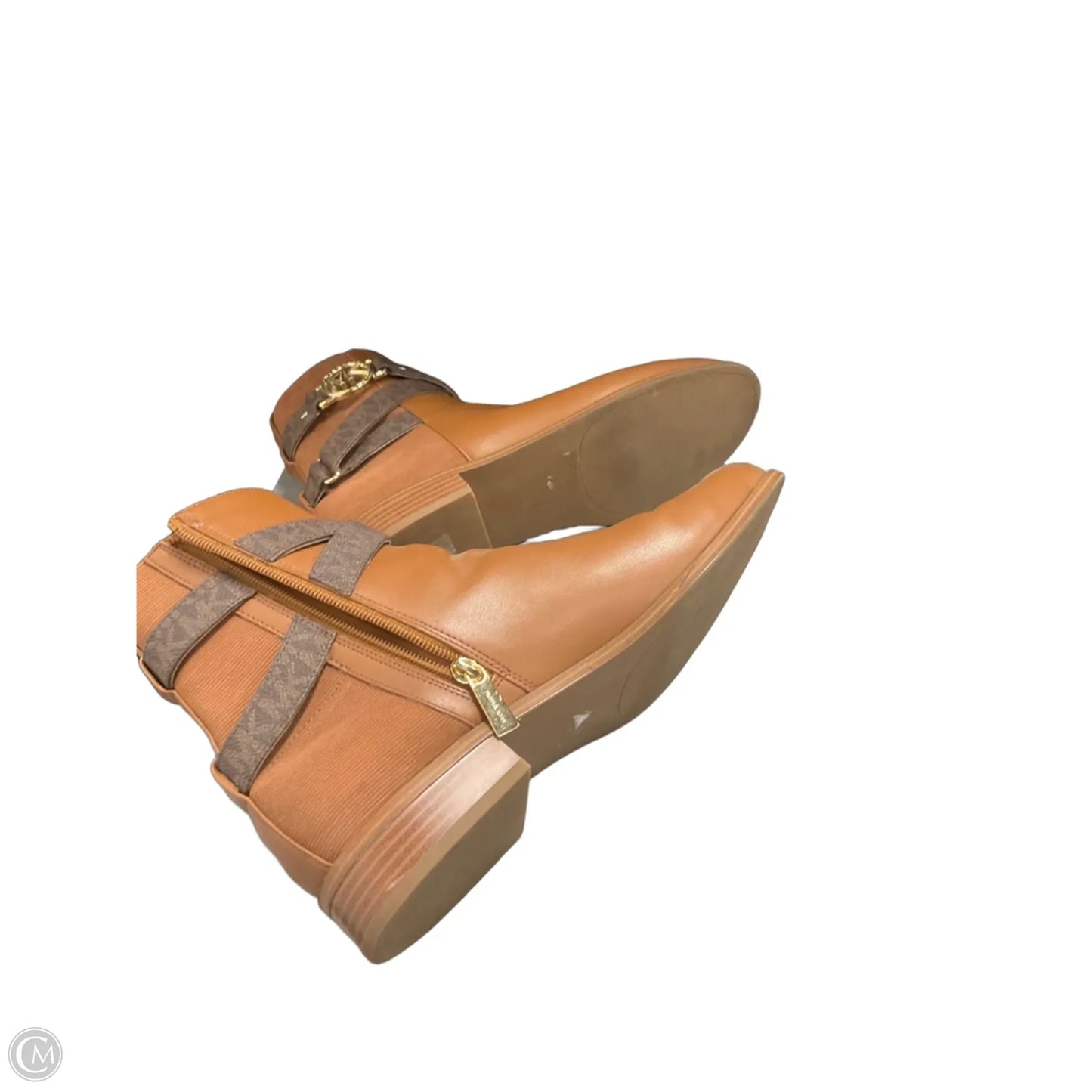 Boots Ankle Heels By Michael By Michael Kors In Brown, Size: 10