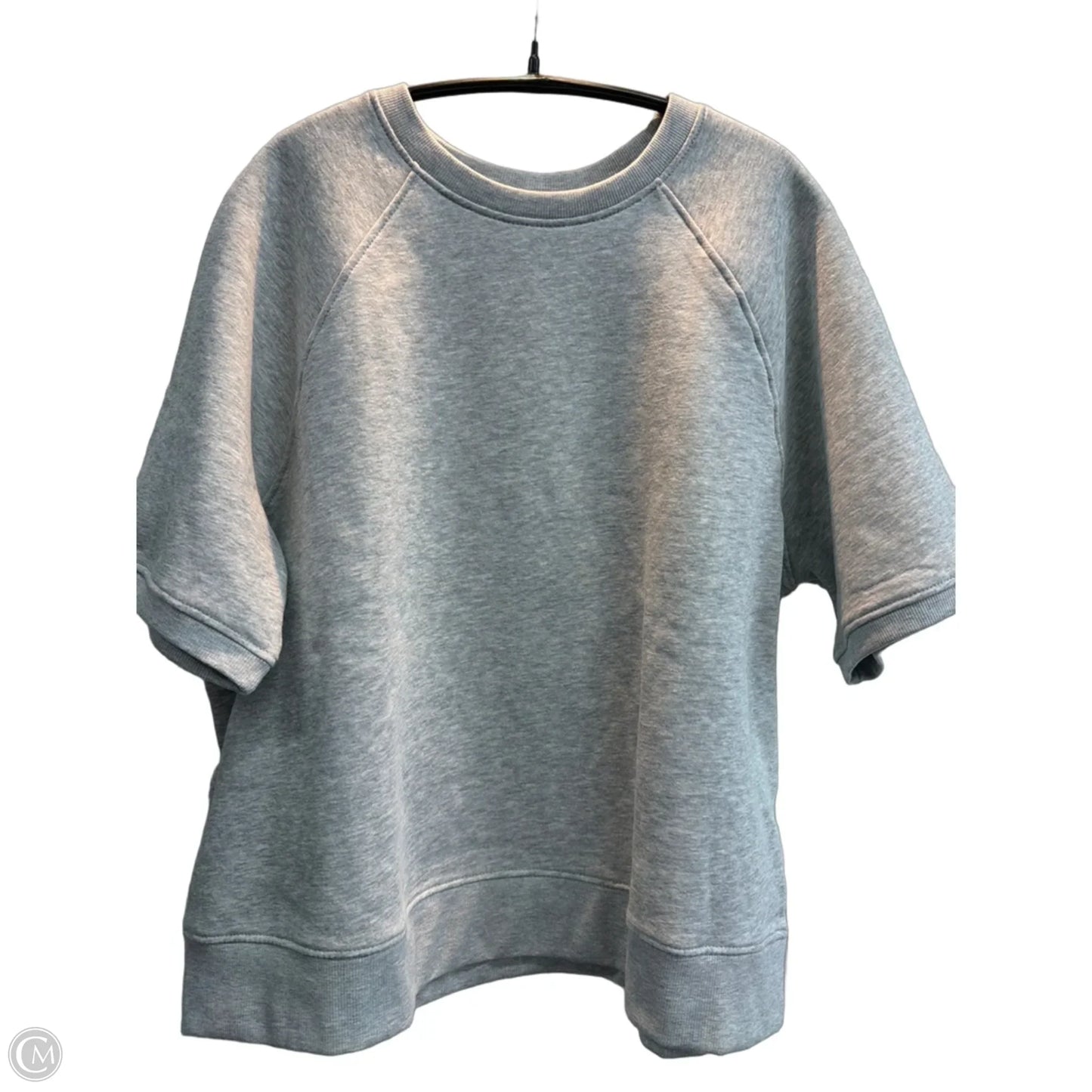 Top Short Sleeve By H&m In Grey, Size: M