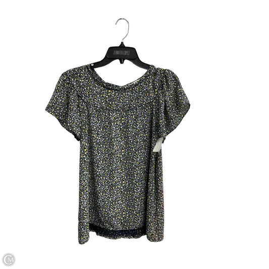 Top Short Sleeve By Loft In Multi-colored, Size: S