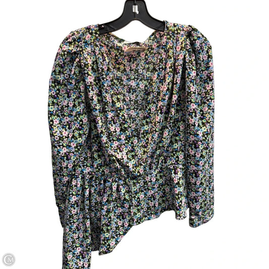 Top Long Sleeve By Clothes Mentor In Floral Print, Size: L