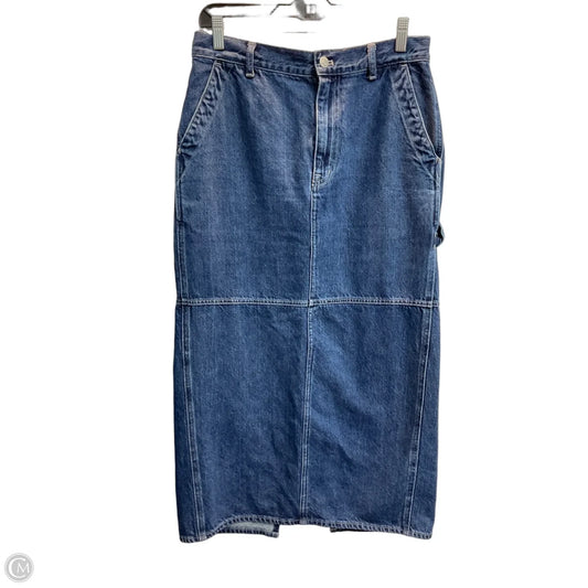Skirt Maxi By Madewell In Blue Denim, Size: 4