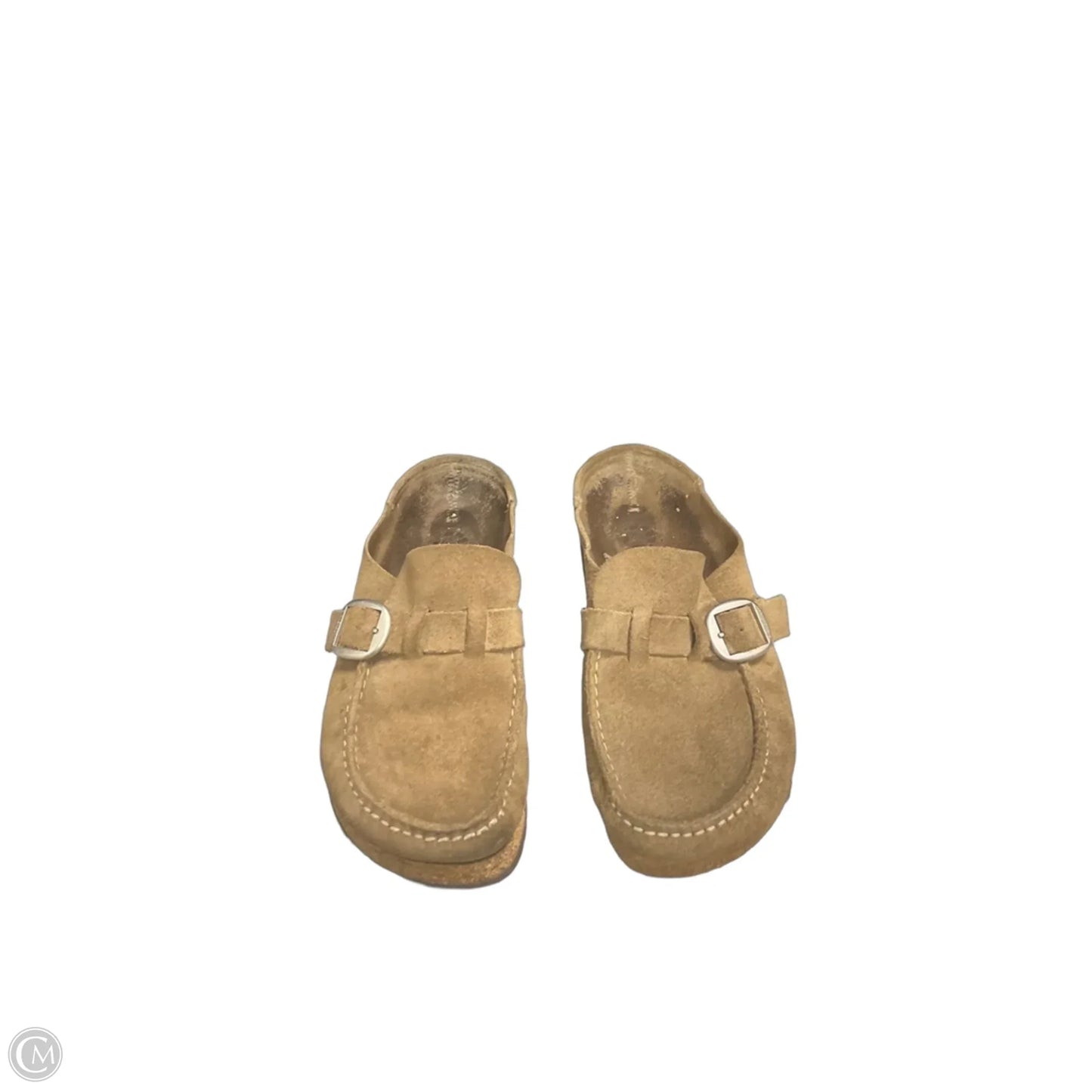 Shoes Flats By Birkenstock In Taupe, Size: 6