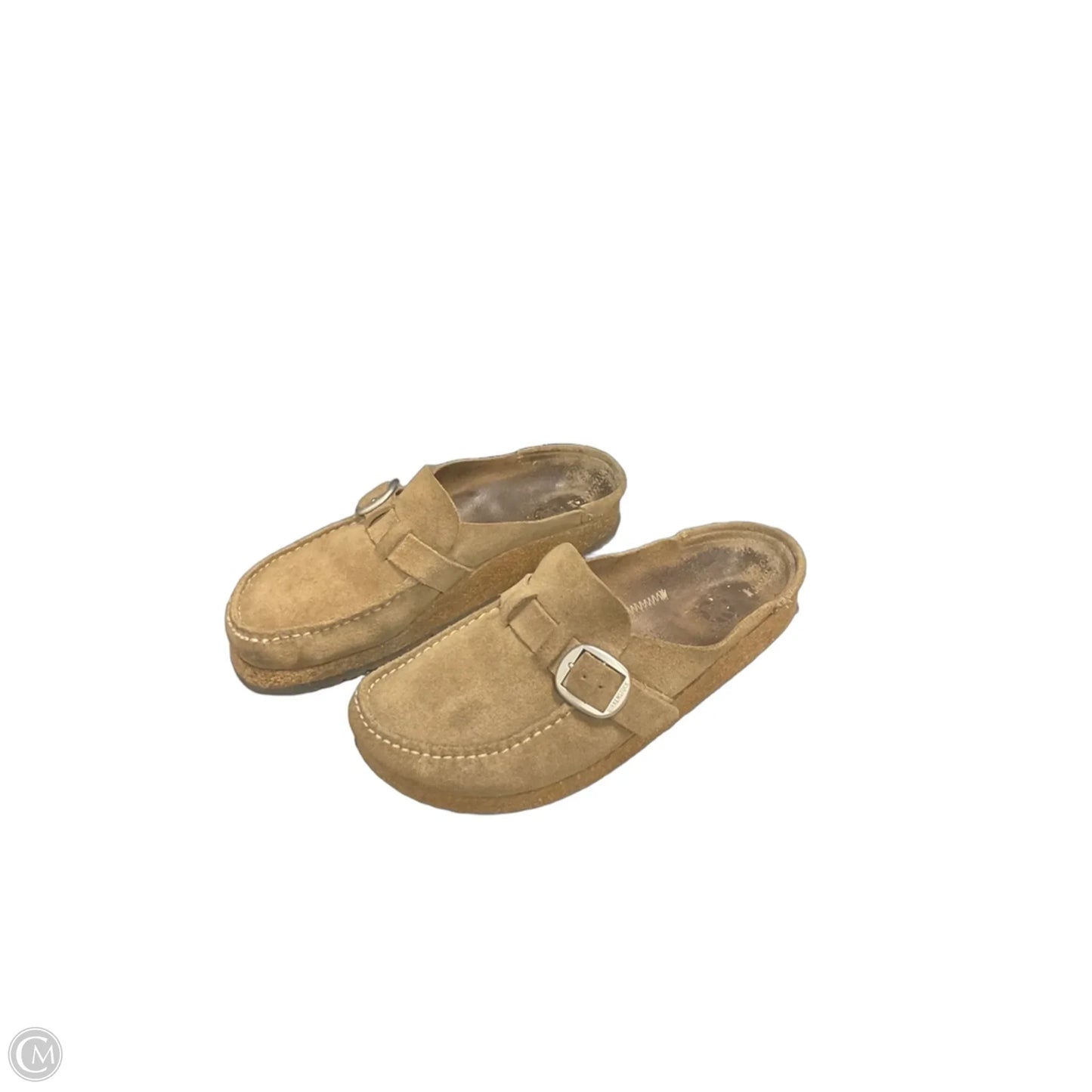 Shoes Flats By Birkenstock In Taupe, Size: 6