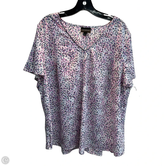 Top Short Sleeve By Lane Bryant In Multi-colored, Size: 1x