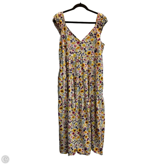 Dress Casual Maxi By Old Navy In Floral Print, Size: Xl