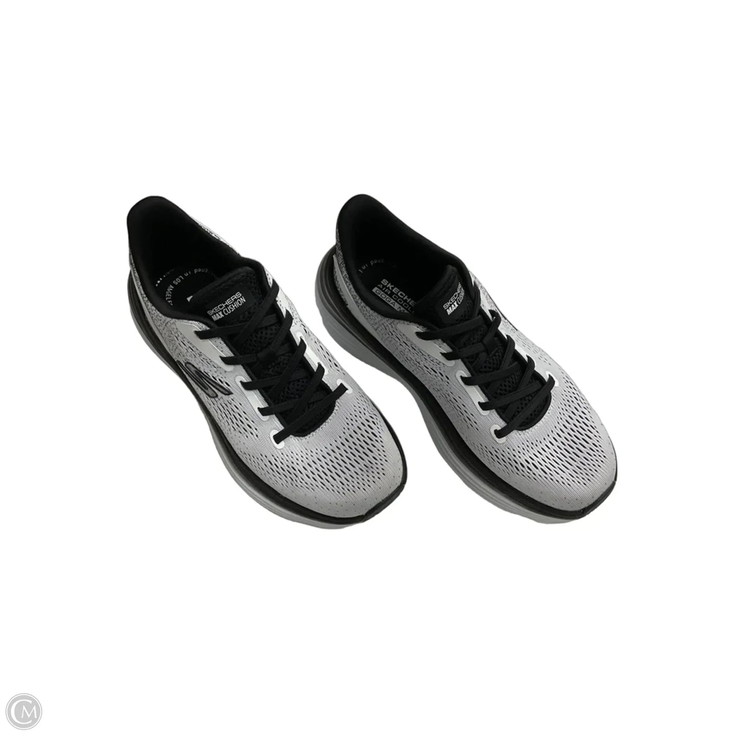 Shoes Athletic By Skechers In Black & White, Size: 7