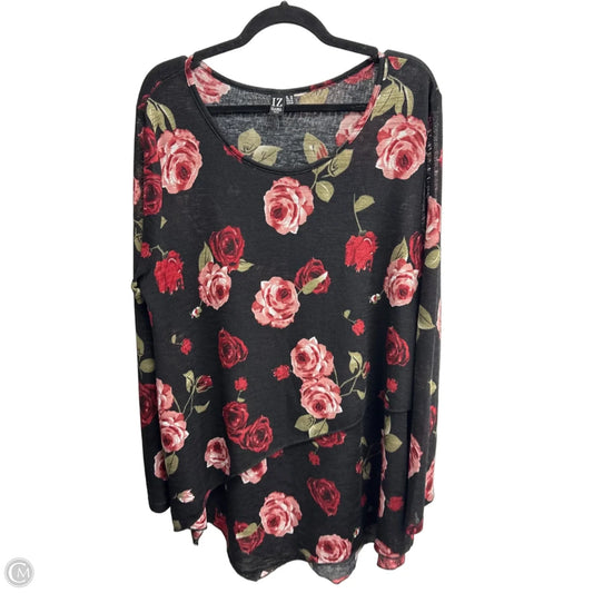 Top Long Sleeve By Clothes Mentor In Floral Print, Size: 4x