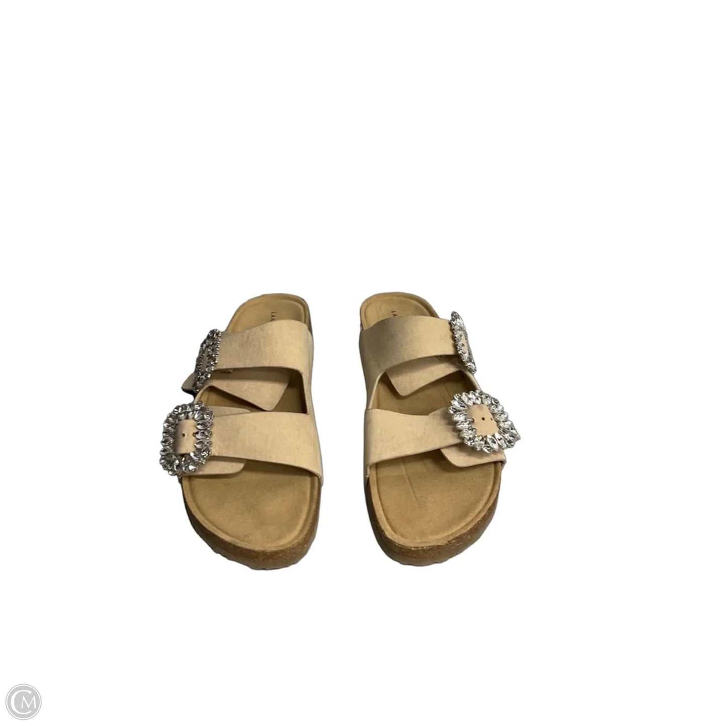 Sandals Flats By Lane Bryant In Beige, Size: 11