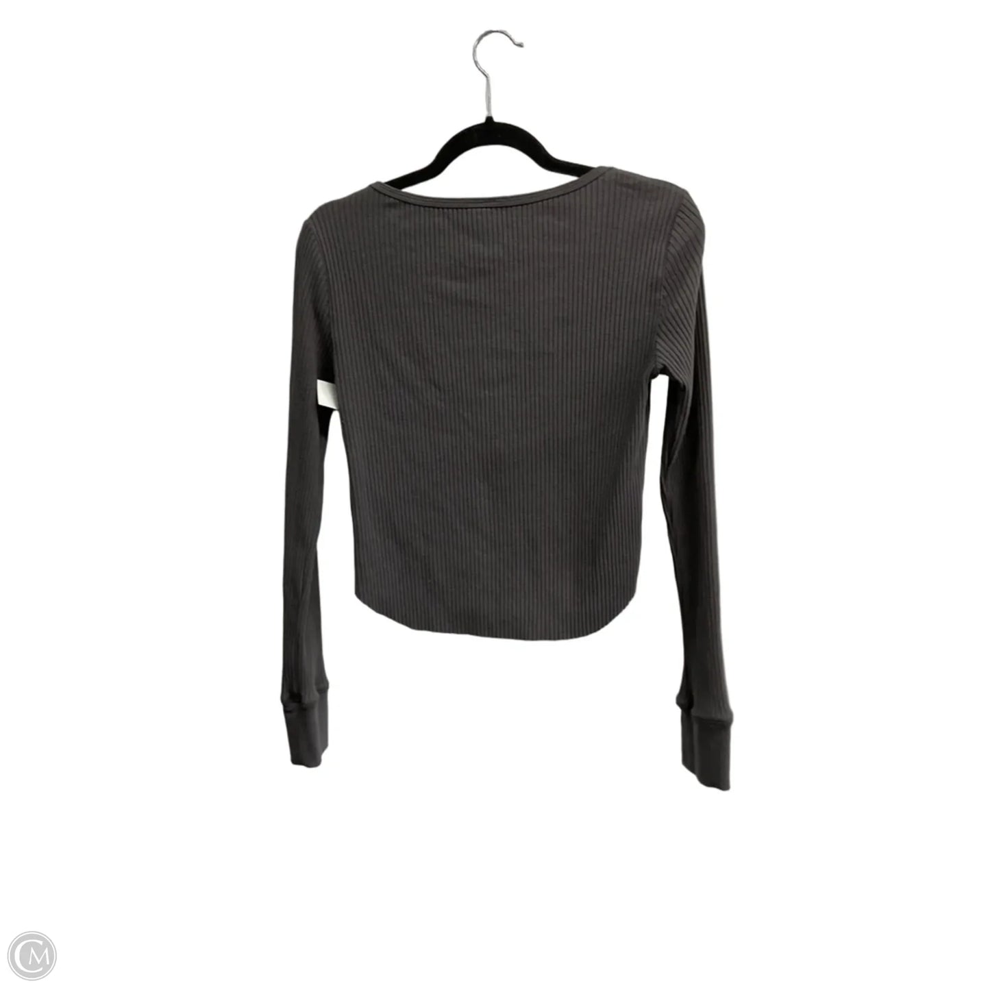 Top Long Sleeve Basic By No Boundaries In Grey, Size: S