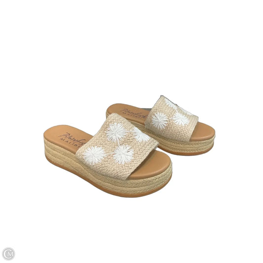 Sandals Heels Wedge By Blowfish In Tan, Size: 6