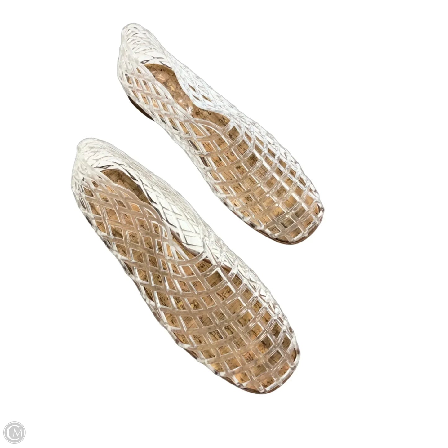 Shoes Flats By Clothes Mentor In Clear, Size: 11