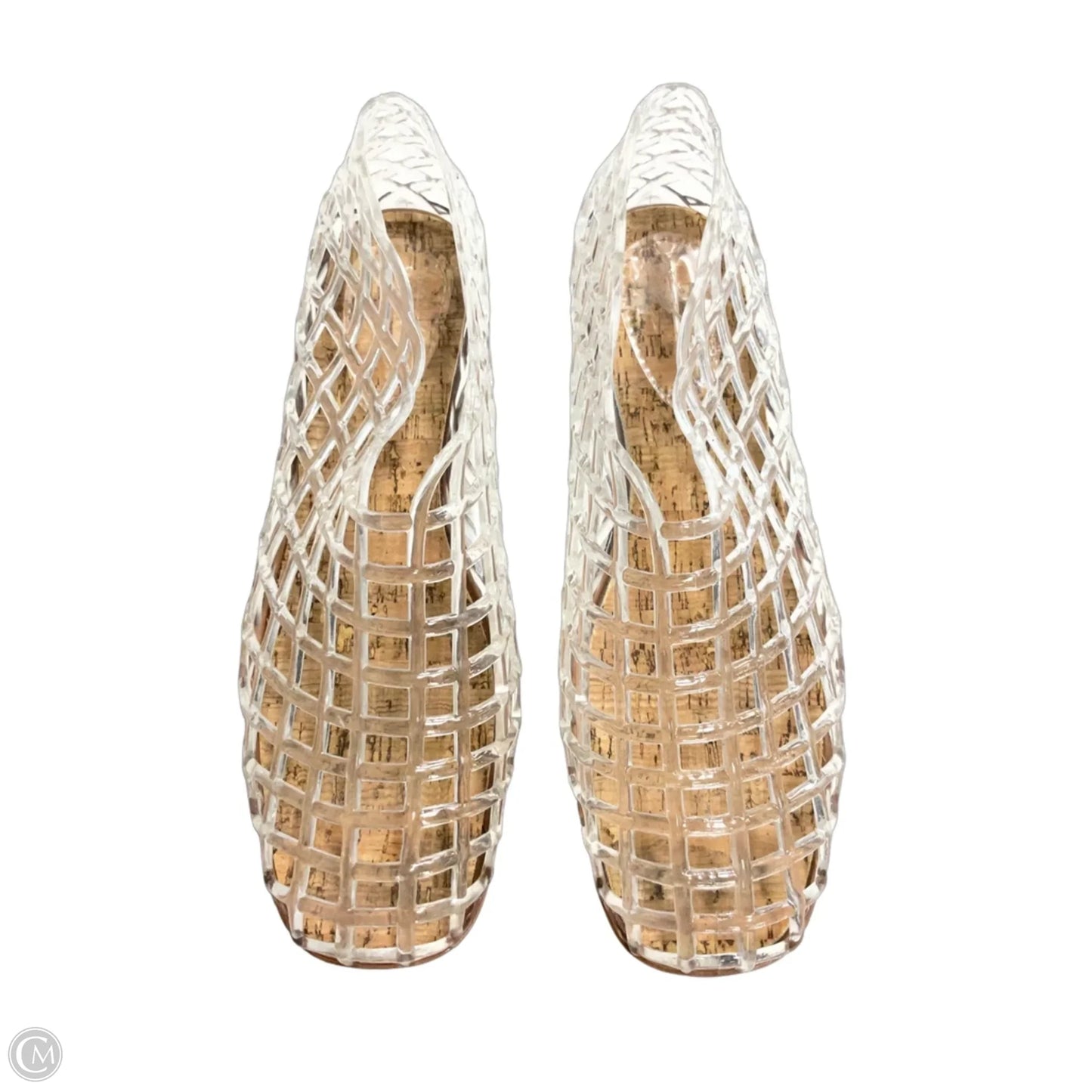 Shoes Flats By Clothes Mentor In Clear, Size: 11