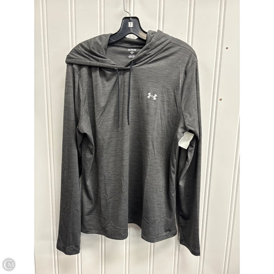 Athletic Sweatshirt Hoodie By Under Armour In Grey, Size: Xl