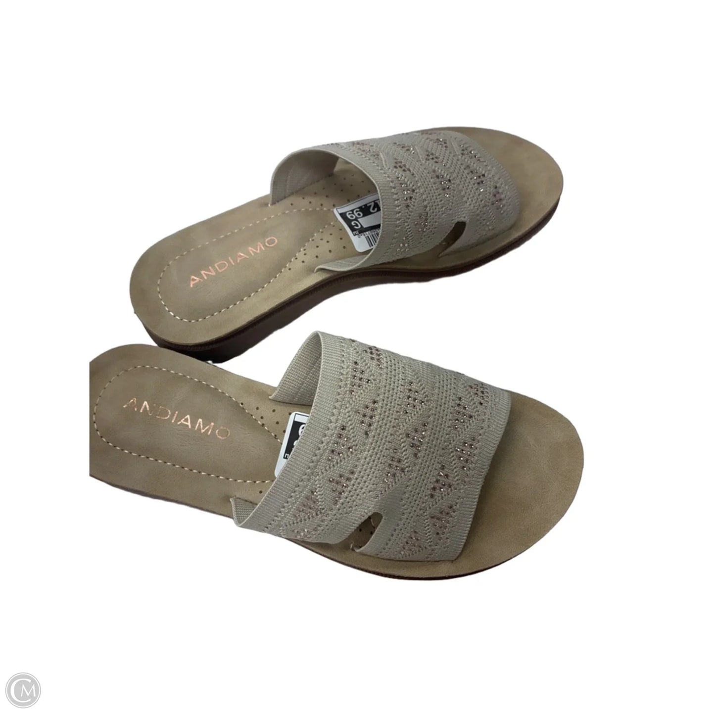 Sandals Flats By Clothes Mentor In Tan, Size: 6