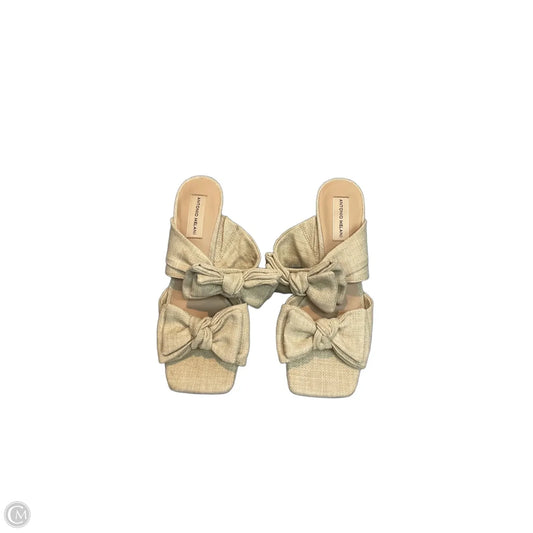 Sandals Heels Kitten By Antonio Melani In Beige, Size: 8.5