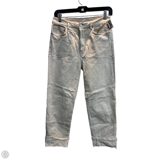 Jeans Straight By Loft In Cream, Size: 2